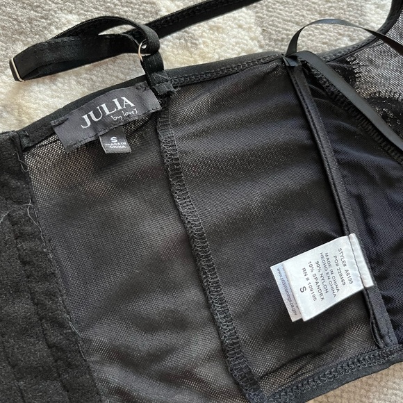 Julia by Love J Black Sheer Lace Corset - Picture 3 of 4